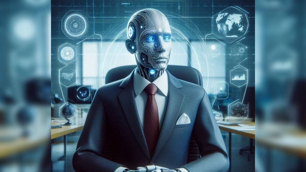 Inteligencia artificial como CEO - representación de Copilot de Microsoft