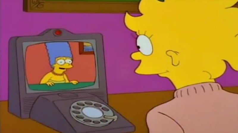 Los Simpson predijeron las videollamadas