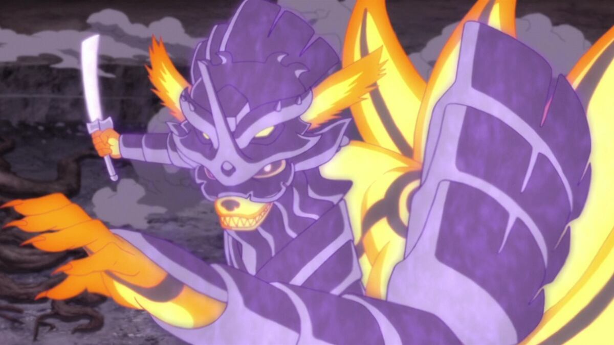 Naruto presenta una especie de fusión entre los jutsu de Uzumaki y Sasuke.