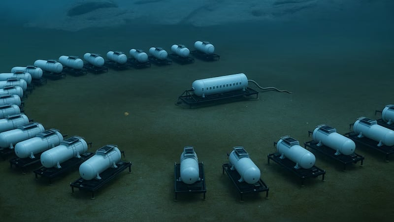 El centro de datos submarino de Shanghai Hailanyun Technology.