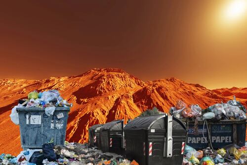 Estamos contaminando Marte: estudio científico encuentra toneladas de basura espacial sobre el planeta rojo