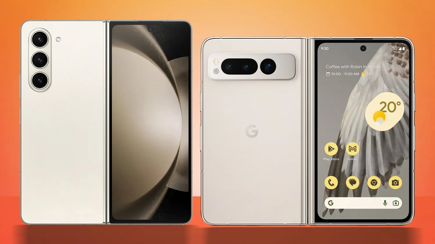 Hacemos una comparativa profunda entre Samsung Galaxy Z Fold 5 y el Google Pixel Fold confrontando sus especificaciones técnicas.