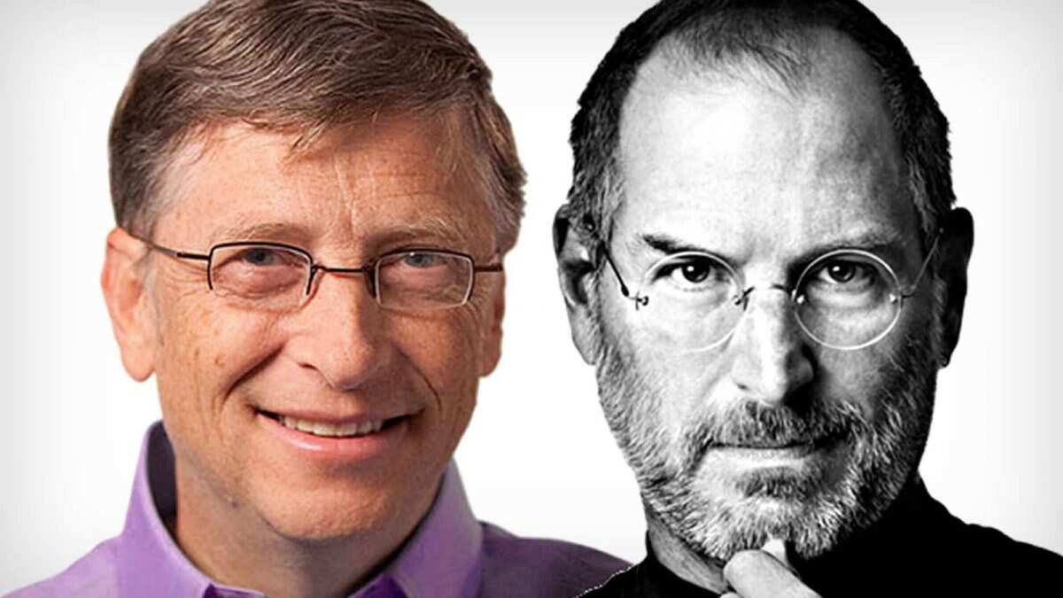 Steve Jobs y Bill Gates.