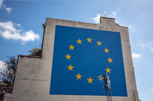 Desaparece misteriosamente el mural de Banksy contra el Brexit