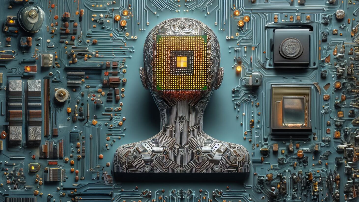 Ilustración conceptual sobre Inteligencia Artificial.