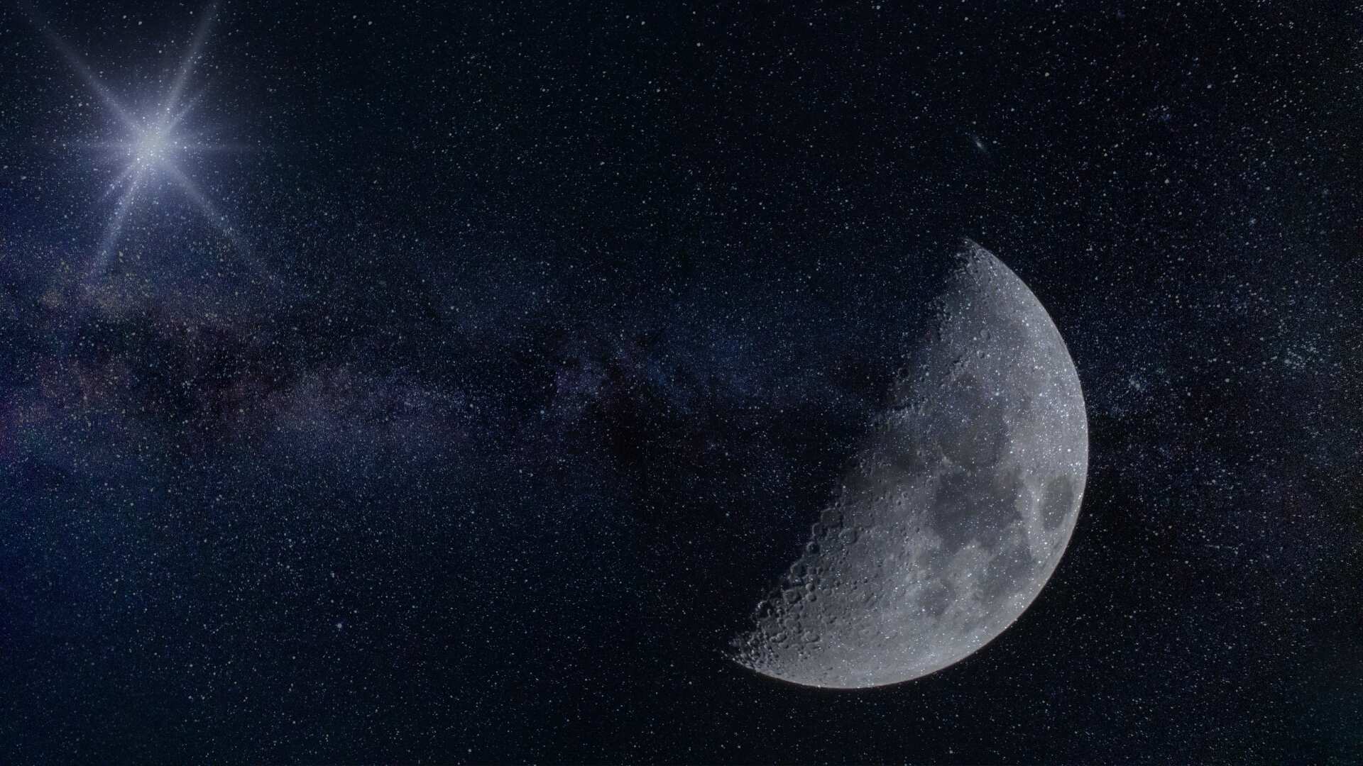 Conjunción de la Luna y Saturno