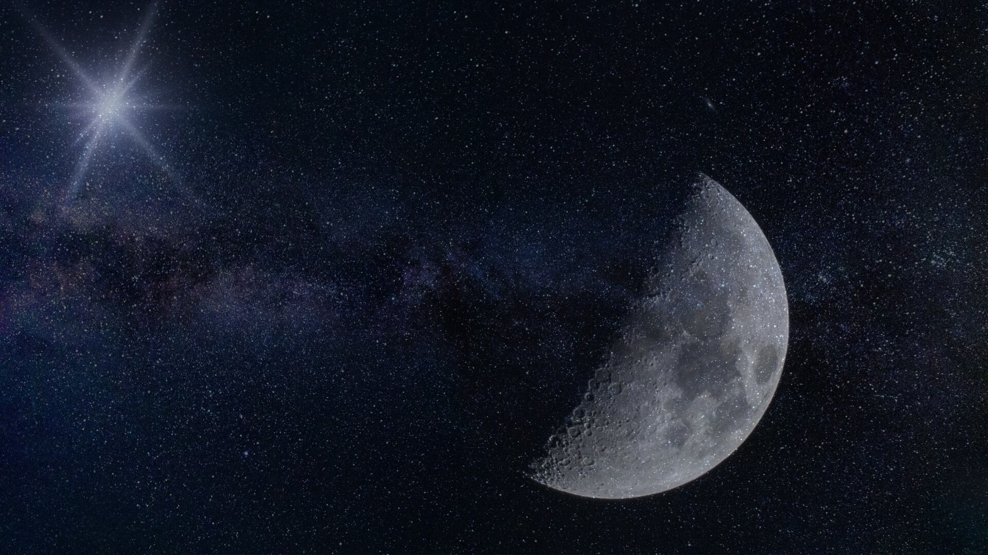 Conjunción de la Luna y Saturno
