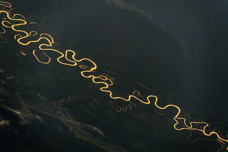 Río Amazonas desde el espacio