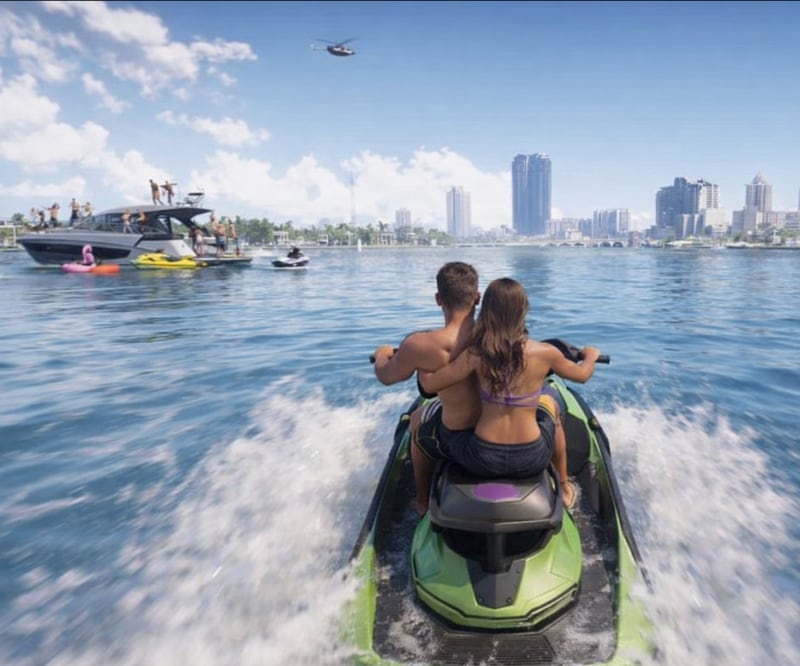 Así se vería el juego de GTA VI.