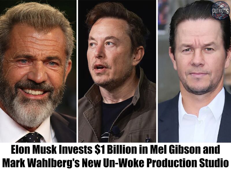 Surge en la red el reporte de que Elon Musk ha invertido USD $1.000 millones en un estudio de cine para producciones anti-woke junto a Mel Gibson y Mark Wahlberg. ¿Es cierto esto?