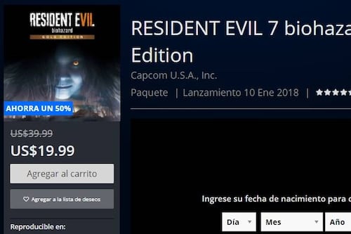 Residetn Evil 7, Far Cry y otros importantes títulos tienen más de 50% de descuento en la PlayStation Store
