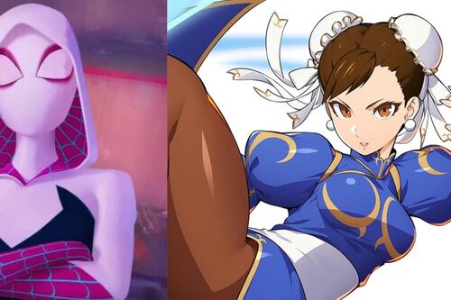 Gwen tiene muchísimo de Chun-Li en este fanart sobre Spider-Man: Across the Spider-Verse