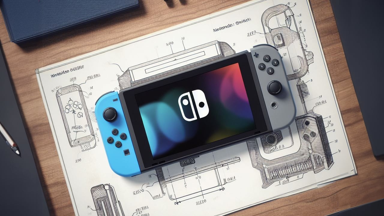 Se filtra una patente de lo que bien podría ser la Nintendo Switch 2 y es bastante extraño el diseño de esta posible consola portátil.