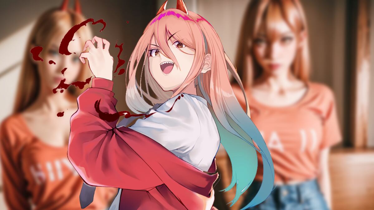 Power es uno de los personajes más queridos de todo Chainsaw Man y aquí nos vuela la cabeza con este Fan Art creado por Inteligencia Artificial.