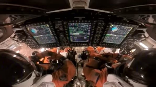 Para garantizar un descenso controlado, la nave ejecuta maniobras de precisión