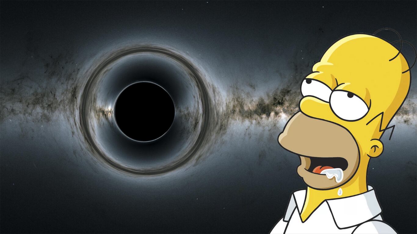 Ilustración - Agujero negro Homero Simpson