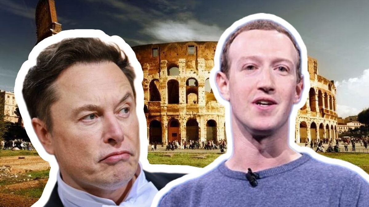 Elon Musk vs Mark Zuckerberg. Composición Alberto Sandoval