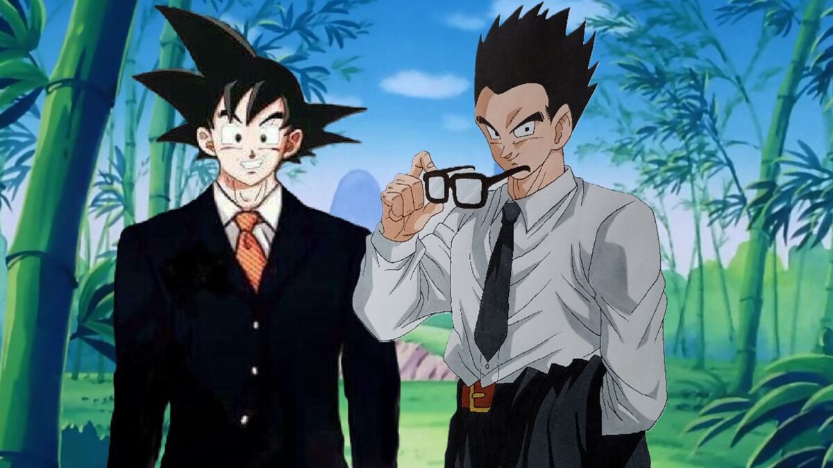 Goku Gohan trajes de gala