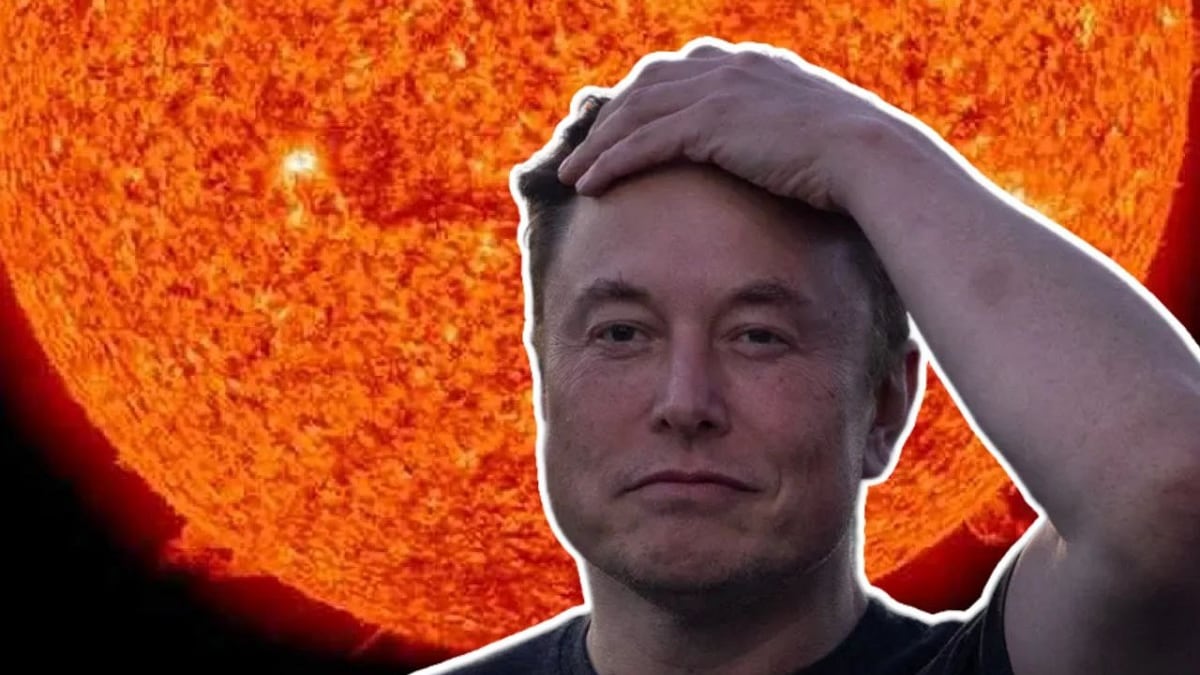 Elon Musk Tormenta Solar. Composición Alberto Sandoval