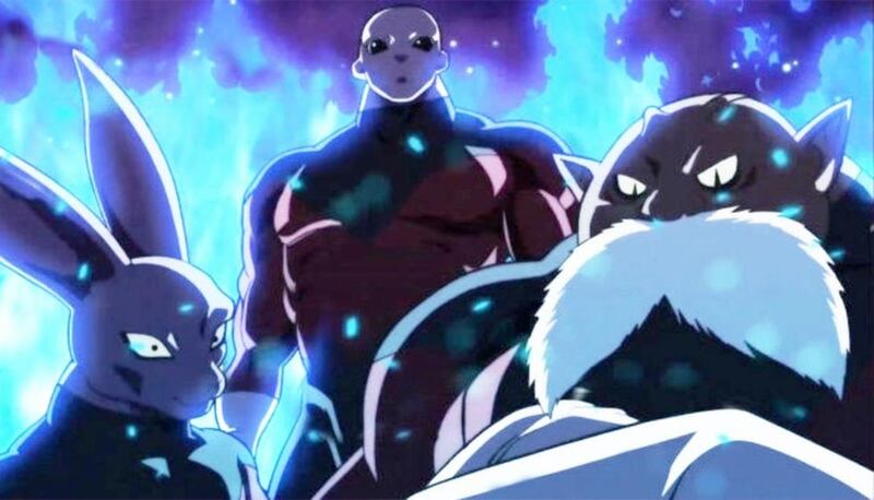 El Universo 11 integrado por Dispo, Jiren y Toppo