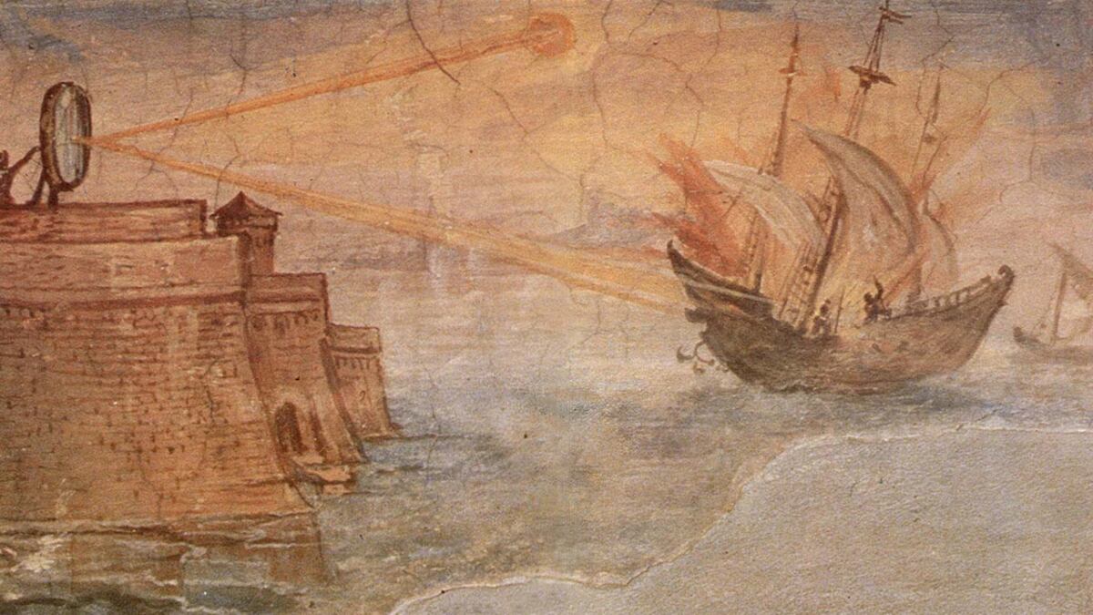 arquimedes, rayo de la muerte