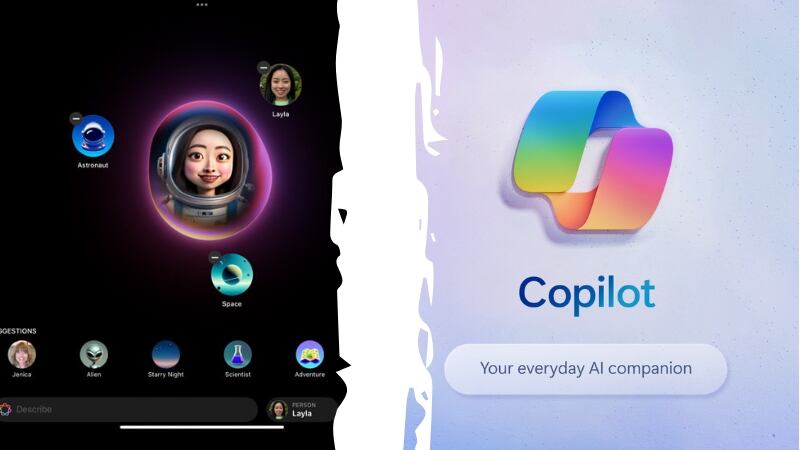 Apple Intelligence y Microsoft Copilot | Composición
