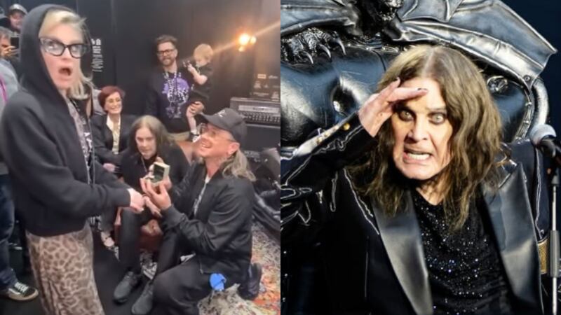 Kelly Osourne, Sid Wilson y Ozzy OsbourneIi