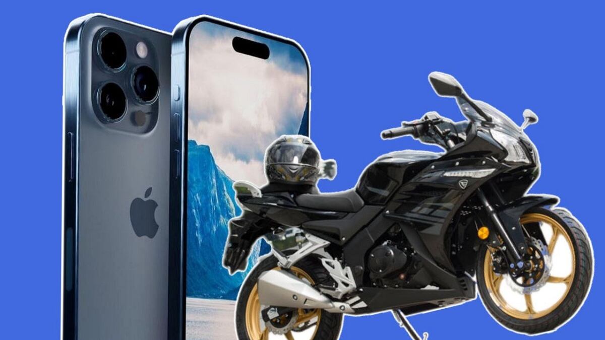 iPhone o Motos. Composición Alberto Sandoval