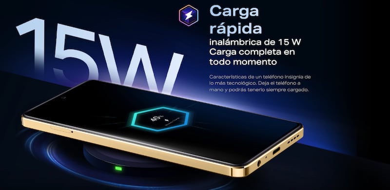 Infinix Note 30 Pro con su carga inalámbrica