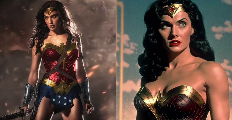 La Mujer Maravilla luce espectacular en los años 80 gracias a la IA