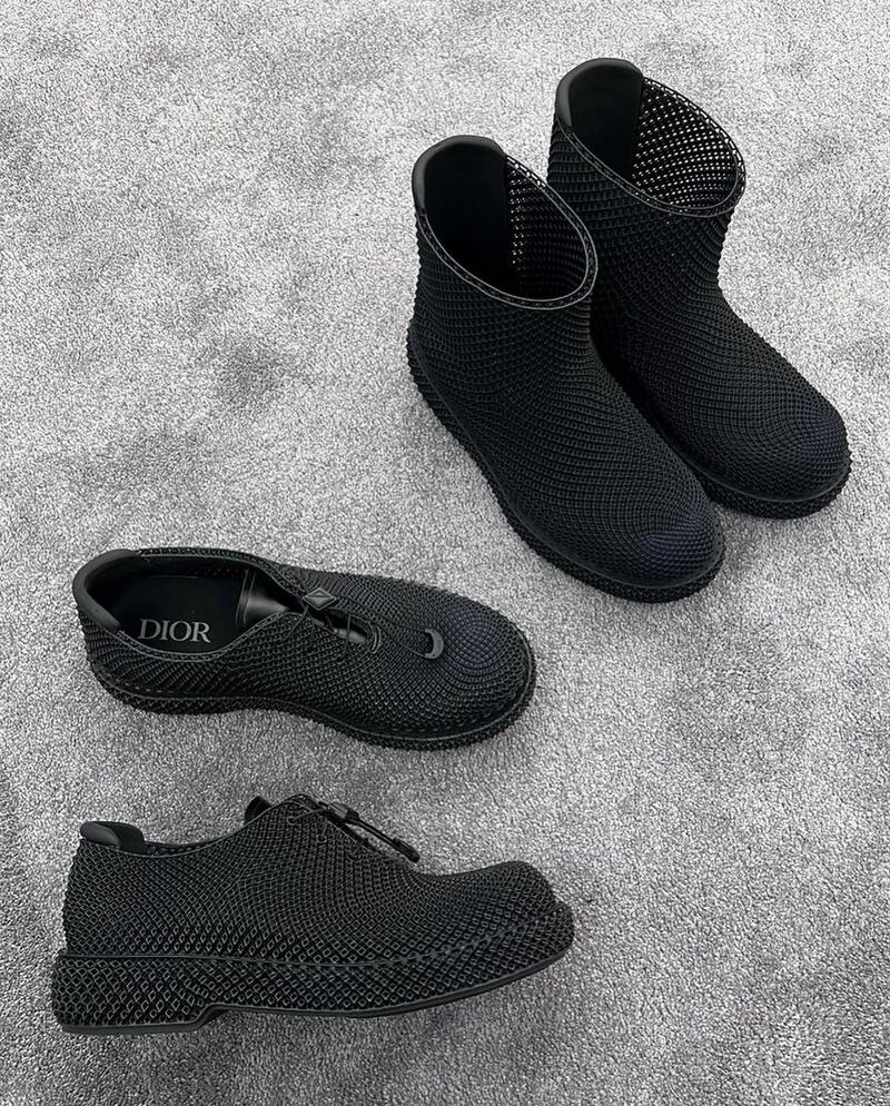 Zapatos de Dior hechos en impresión 3D