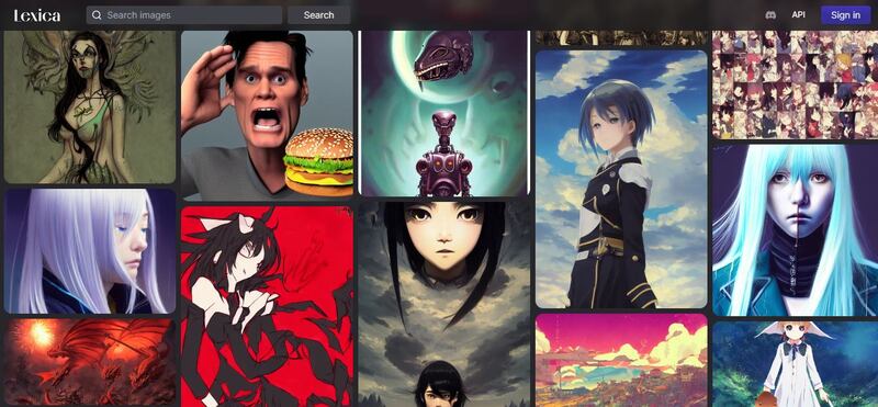Lexica, app de Inteligencia Artificial