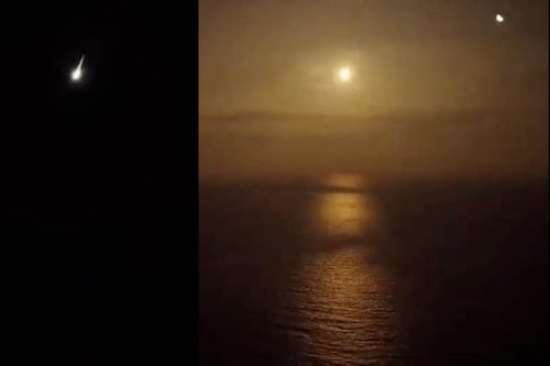 (VIDEO) Momento cuando asteroide impactó contra la atmósfera e iluminó el cielo en Francia