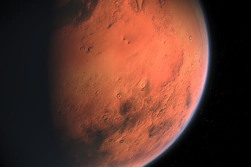 Descubren un tremendo volcán en Marte de “solo” 9.000 metros de altura