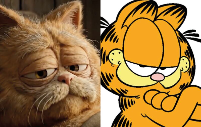 Así envejecería Garfield, según la IA