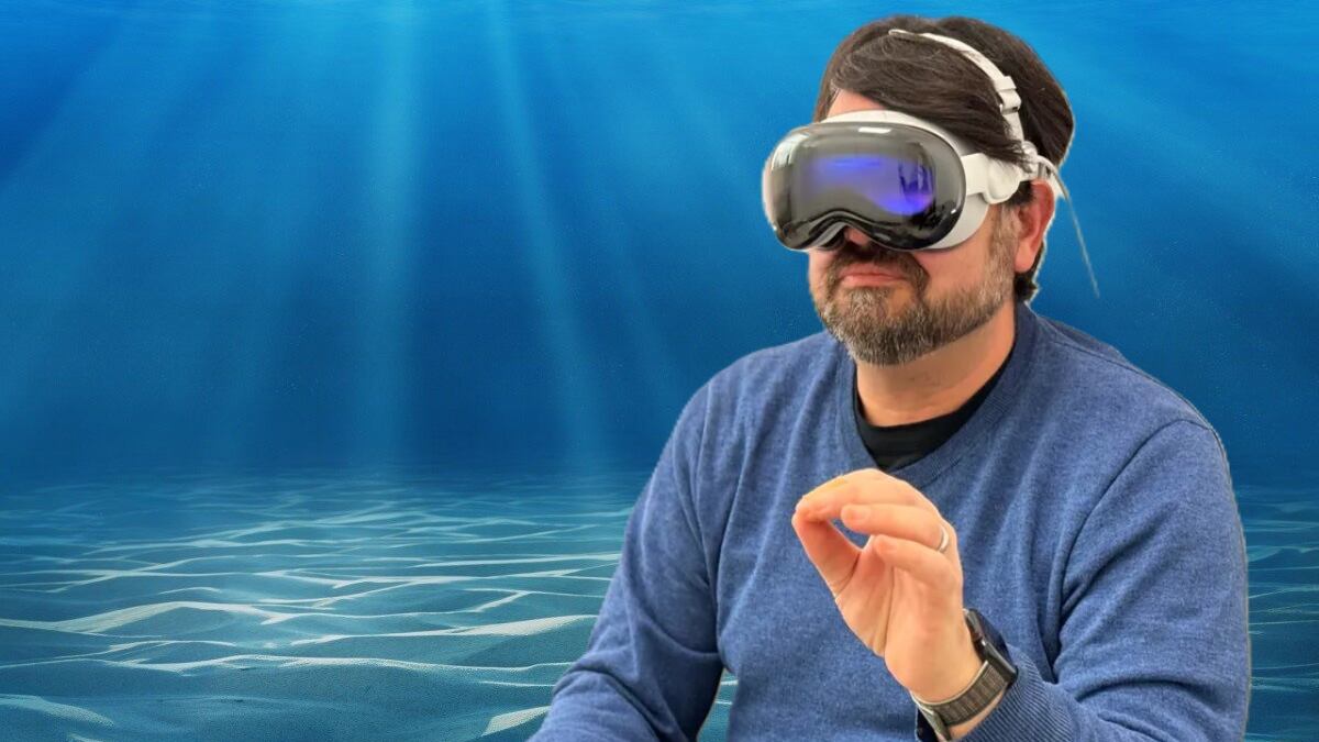 Apple Vision Pro en el agua
