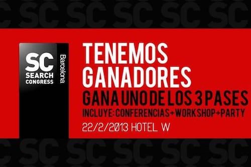 España: Tenemos ganadores de las entradas VIP para el SearchCongress Barcelona 2013