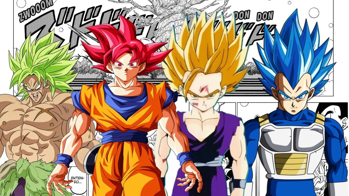 Dragon Ball Colores del Super Saiyajin. Composición Alberto Sandoval