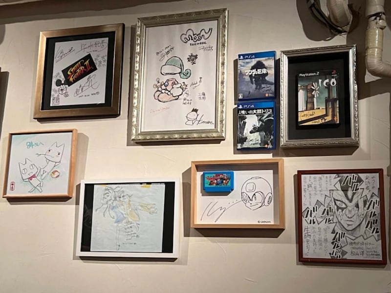 El arte de Nintendo en las paredes del bar 84