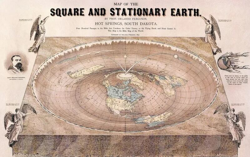 Mapa de la Tierra Plana