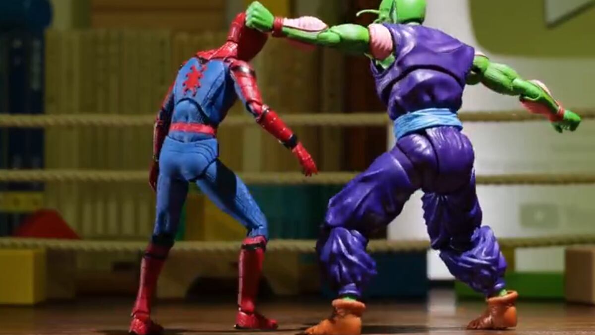 Piccolo y Spider-Man Stop Motion