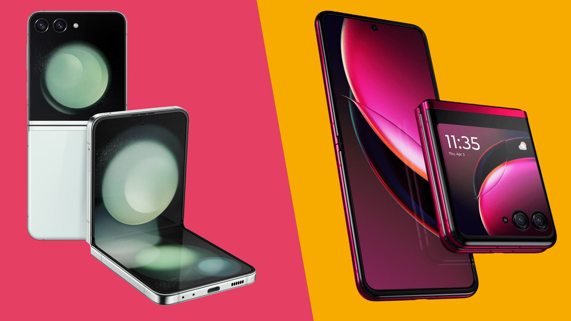 Armamos un duelo comparativo entre el Samsung Galaxy Z Flip 5 y el Motorola Razr+, tal vez los dos mejores smartphones plegables de 2023.
