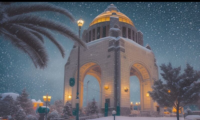 Ciudad de México nieve @nostalgiatime1999