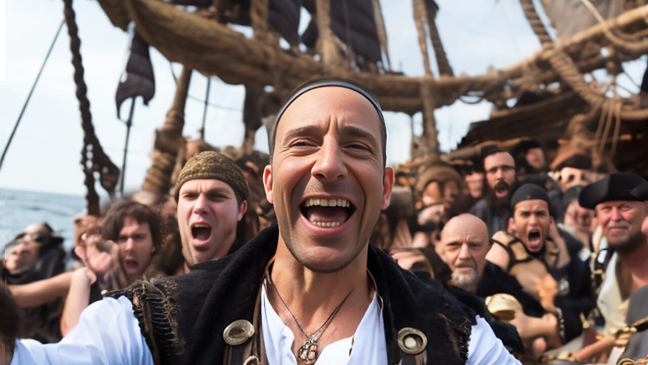 Alguien tuvo la brillante idea de tomarse selfies impulsadas por la Inteligencia Artificial de Stable Diffusion para parecer que viaja en el tiempo.