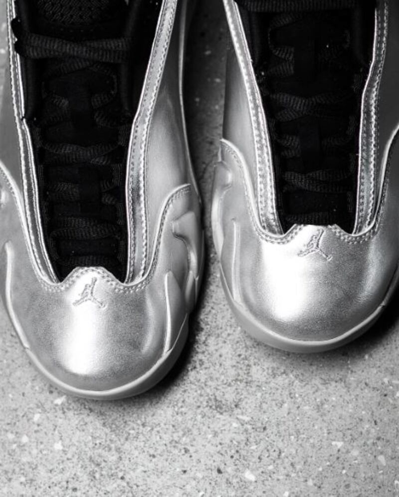 Air Jordan 14 Low Metallic Silver