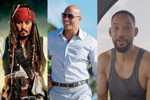 Fans aseguran que en estos papeles Dwayne Johnson podría sustituir a Johnny Depp y Will Smith