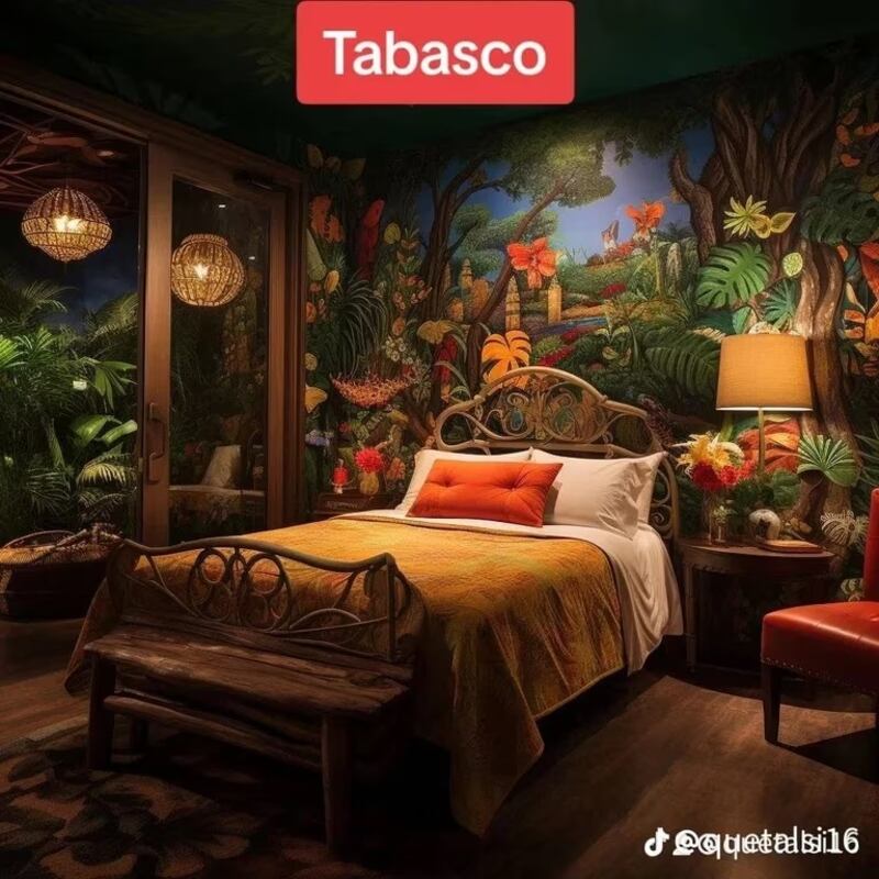 IA estados de México como habitaciones de hotel