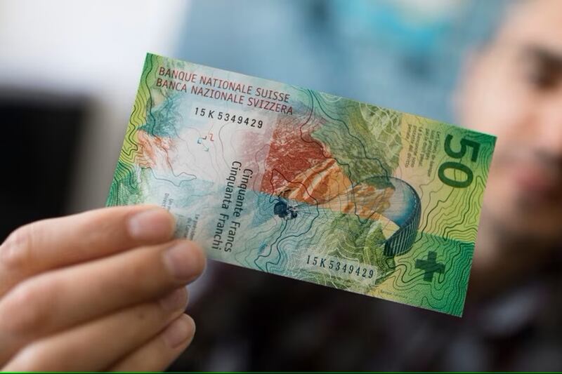 Billete de 50 francos suizos
