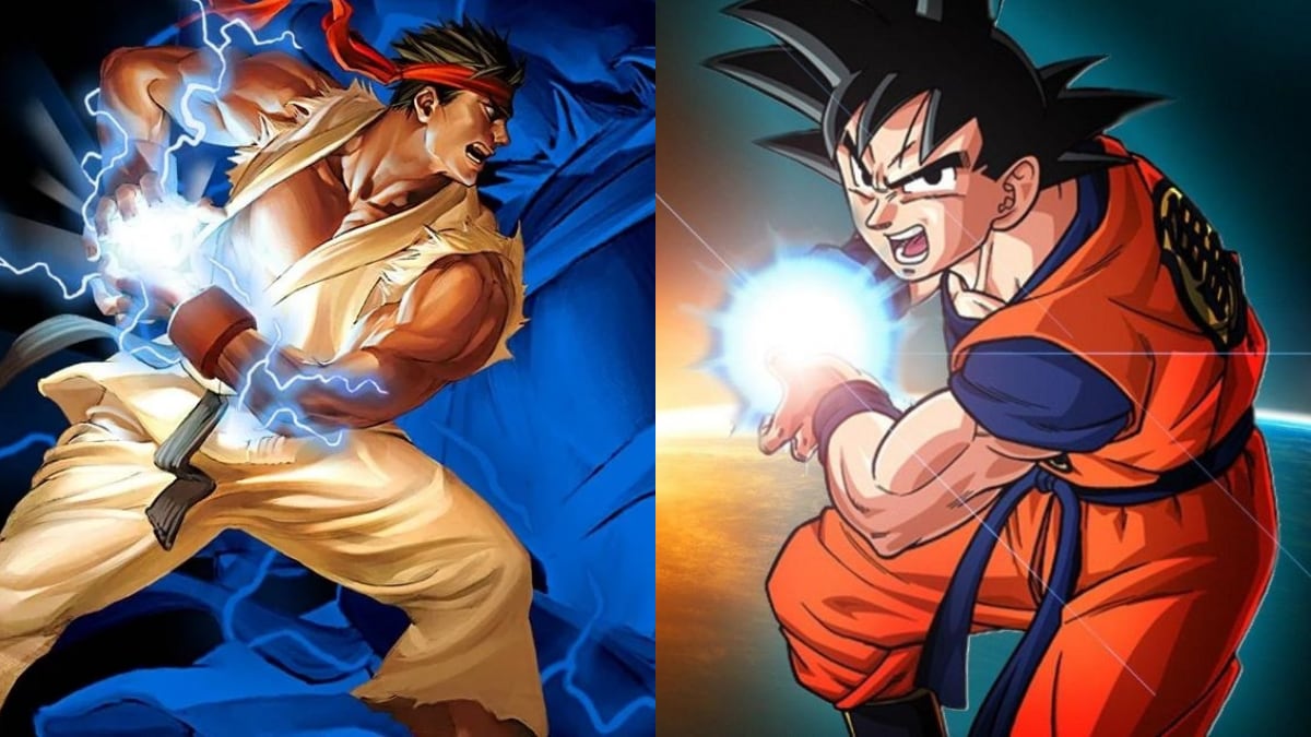 Hadouken y Kame Hame Ha Street Fighter Dragon Ball