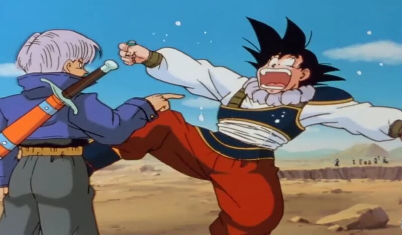 Goku se entera de quién es Trunlks - Dragon Ball Z